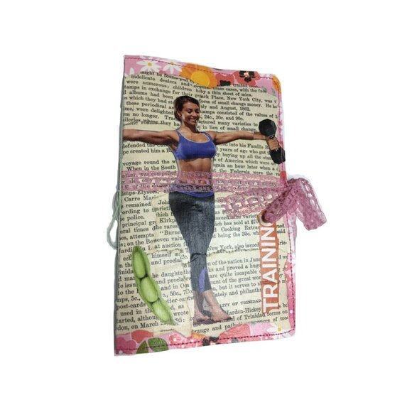 Fitness Junk Journal Writing Kit Blank Smash Book Handmade Ephemera Included u - Picture 9 of 10